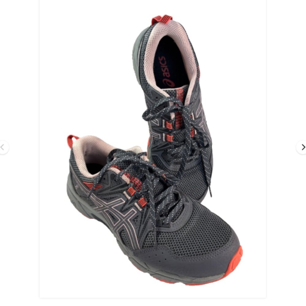 ASICS Gel Venture 8 Trail Running Shoes Womens 9 Gray Pink